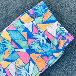 Chubbies Mens 2XL 5.5" Mesh Lined Oceansides Classic Swim Trunks Palm Tree Print